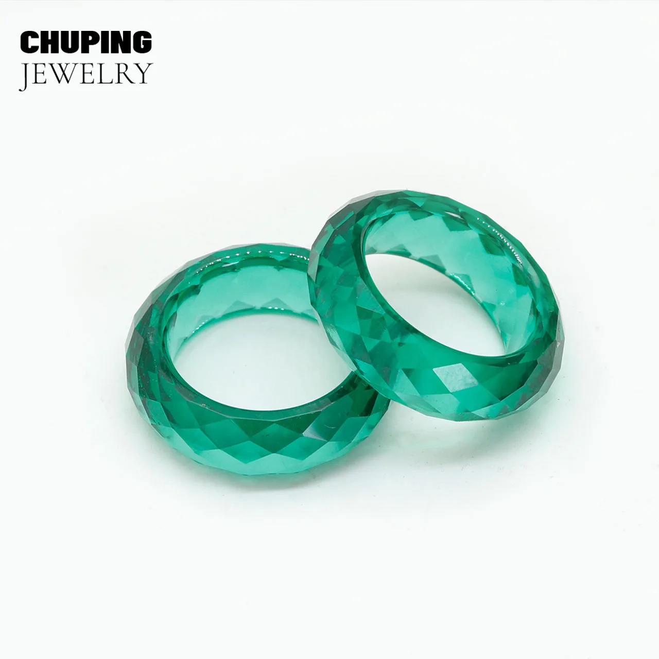 مجوهرات Chu Ping الفاخرة 100% من حجر المويسانتي نطاق خاتم من 14 إلى 22 بوصة بنمط مختلف يمكن تغيير مزاجك