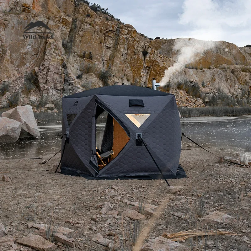 

Autumn wild winter fishing warm cold thickened fishing house windproof outdoor blackening camping ice fishing equipment winter t