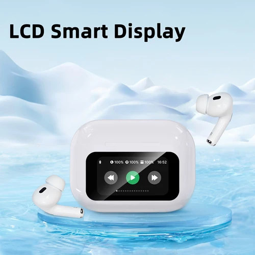 Imagen 2 del producto Auriculares inalámbricos Bluetooth ANC auriculares con cancelación activa de ruido con micrófono incorporado auriculares táctiles adecuados para Android/iOS