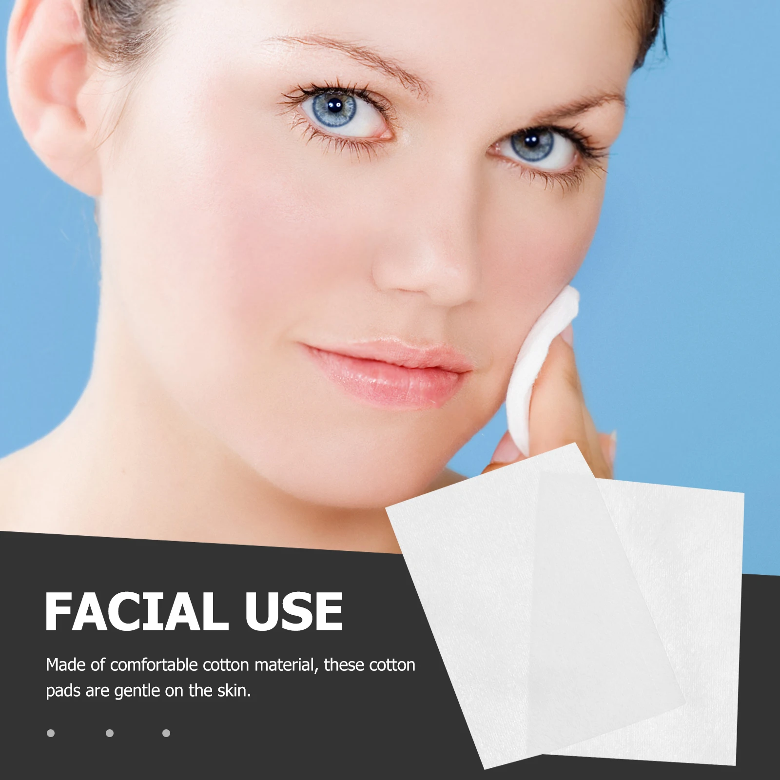 20 عبوة من وسادات الوجه القطنية لإزالة المكياج، ناعمة ماصة لتنظيف الوجه، تستخدم روتين التجميل اليومي #2
