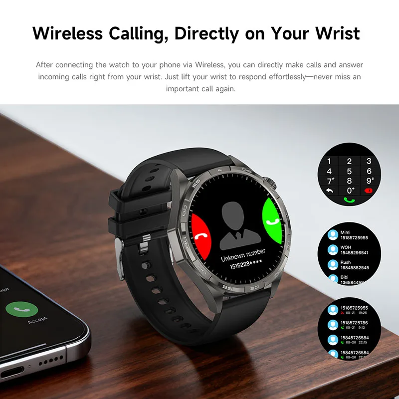 Untuk Android IOS Jam Tangan Pintar Pria Baru 6 GT6 PRO Panggilan Bluetooth Tahan Air Olahraga Kebugaran Pemantauan Denyut Jantung Gelang Kesehatan Hadiah