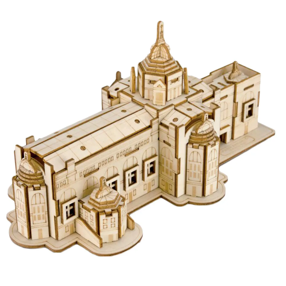 Thai Style 3D Wooden House Puzzle Game for Children Adults Educational Desk Decoration Eco Friendly Material