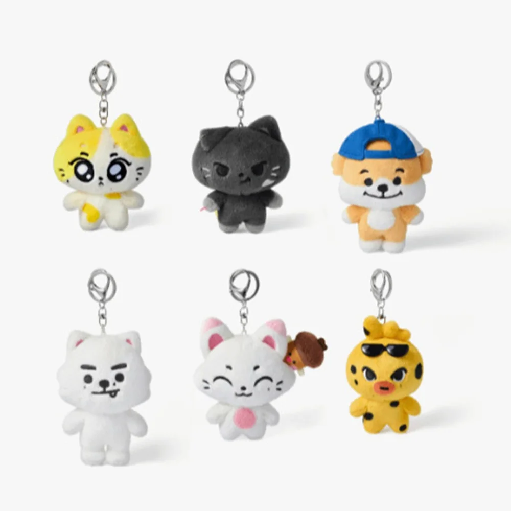 Neuer 10cm JUNGWON Plüsch-Anhänger Kawaii JAKE HEESEUNG Jay Cos Tier Mini Stofftier Schlüsselanhänger Spielzeug für Fans Geschenke