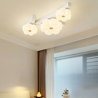 White LED Ceiling Lamp Flower Shape Ceiling Lights For Bedroom Living Room Chandelier Design Flush Mount Home Decoration Light