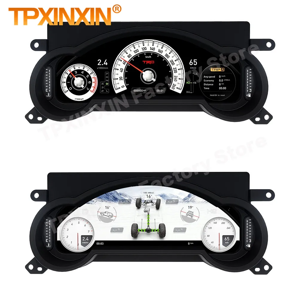 Auto Gauge Linux system Car dashboard For Toyota FJ Cruiser 2008~2023 Digital LCD Cluster Car Digital Dashboard Panel Carplay