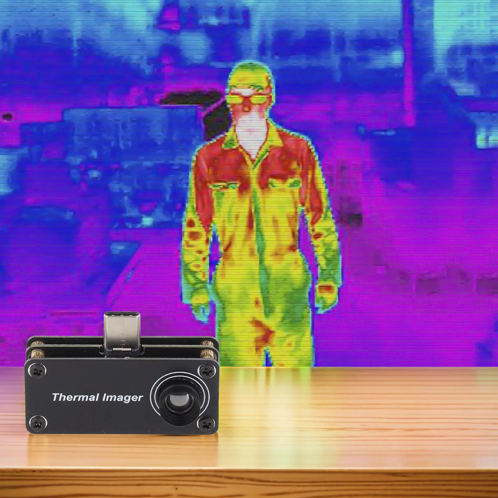 Infrared Thermal Imaging Camera IR Imager for Android Mobile Temperature Measurement Accuracy Color Scheme Selection