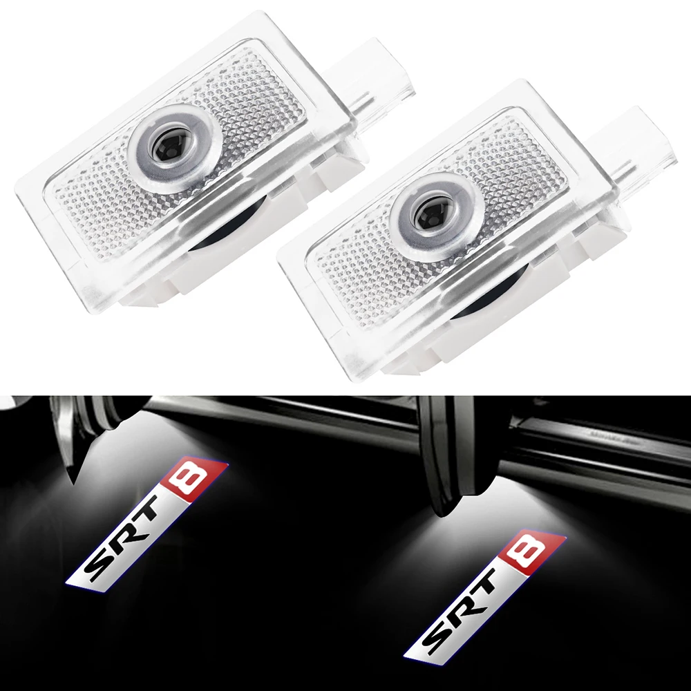 2PCS SRT8 Ghost For Chrysler Door Light Chrysler SRT8 Courtesy Light For Dodge Avenger 2008-2014 Charger 2006 Magnum 2005-2008