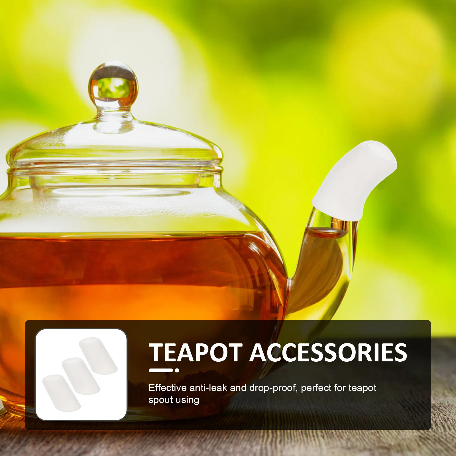 3pcs Silicone Teapot Spout Covers – Leak-Proof, Heat-Insulating, Drop-Resistant Spill Stoppers