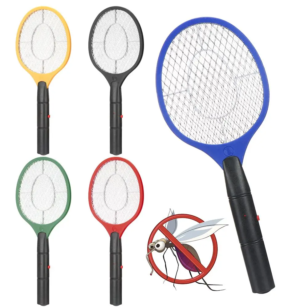 

Plastic Electric Fly Insect Racket 5 Colors Mosquito Wasp Mosquitos Killer Portable Electronic Mosquito Racket Outdoor