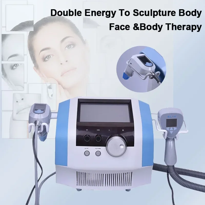 Máquina de escultura corporal portátil con ultrasonido y RF de un solo polo, tratamiento de eliminación de estiramiento facial y adelgazamiento corporal, BBL, 240W