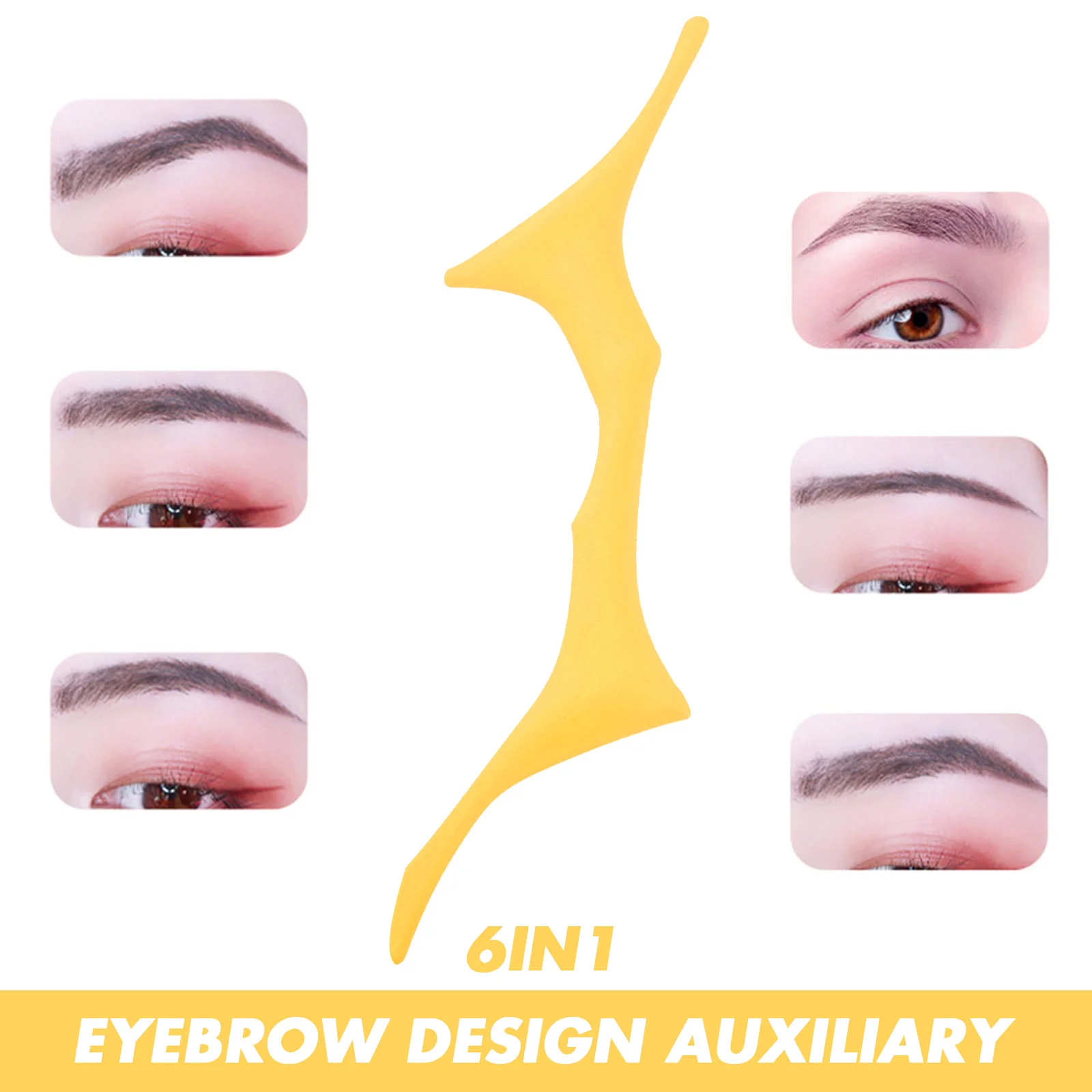 Siliconen make-up tools Wenkbrauwstencil Roze schoonheidshulpmiddelen voor vrouwen Gemakkelijk vast te houden Professioneel ontwerp Geschikt voor alle huidtypes