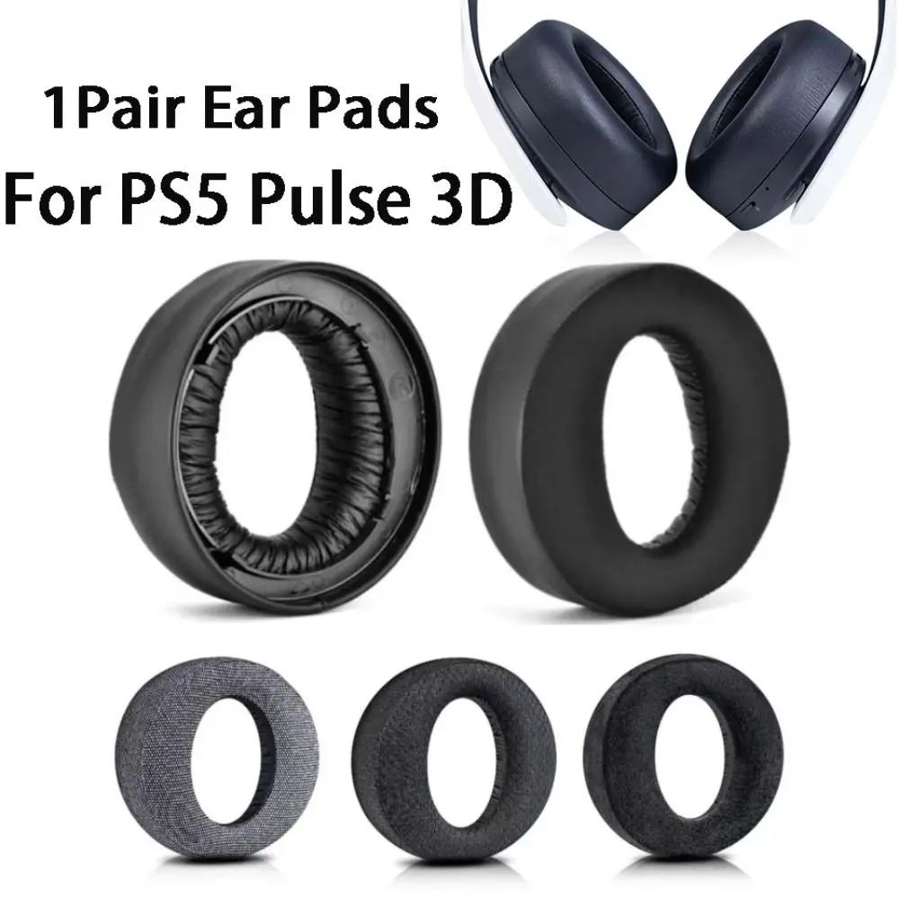 

Replacement Ear Pads Cups Earpad Memory Foam Cushions For Sony Playstation PS5 Pulse 3D Wireless Headphones Headset Accessories