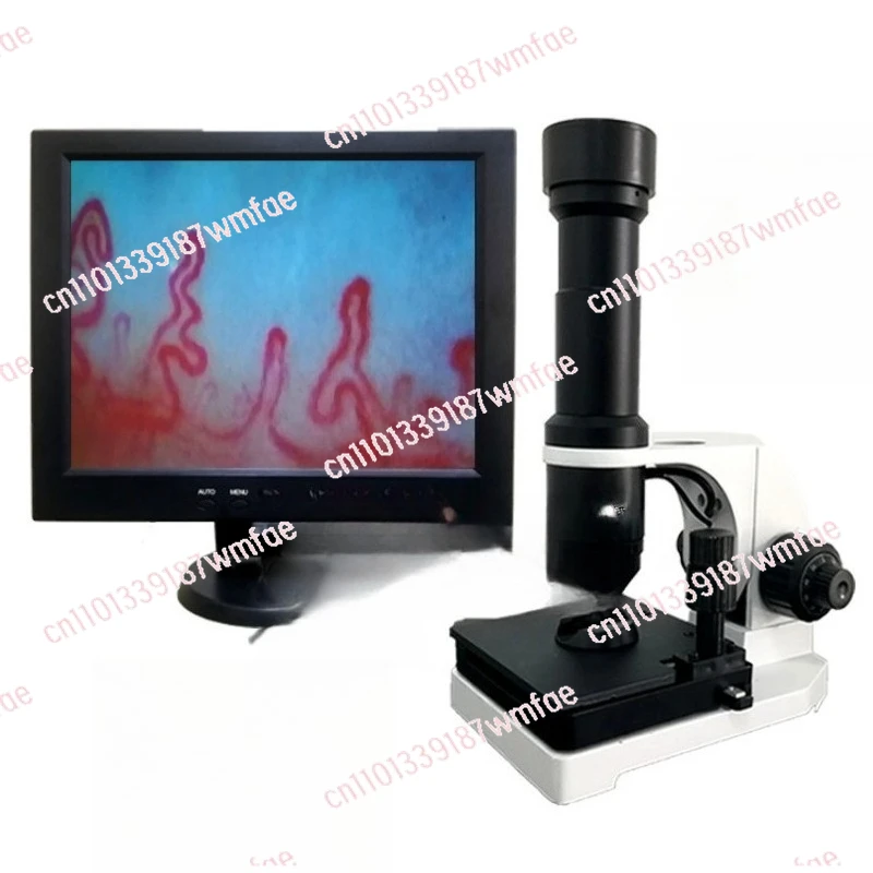 

Digital Microscope Nailfold Capillary Microcirculation Detector Illuminated USB Microscope Nail Fold Instrument 7/8/9/10.1'' LCD