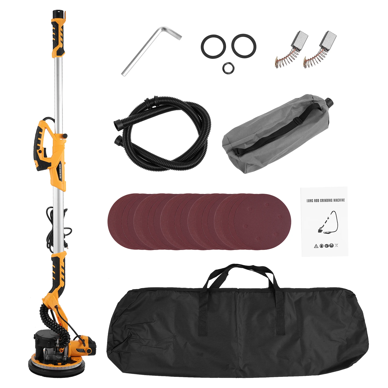 เครื่องขัดผนังไฟฟ้า 1390 วัตต์ พร้อมแผ่นขัด 20 ชิ้น ปรับความเร็วได้ 5 ระดับ 900-2800 รอบต่อนาที