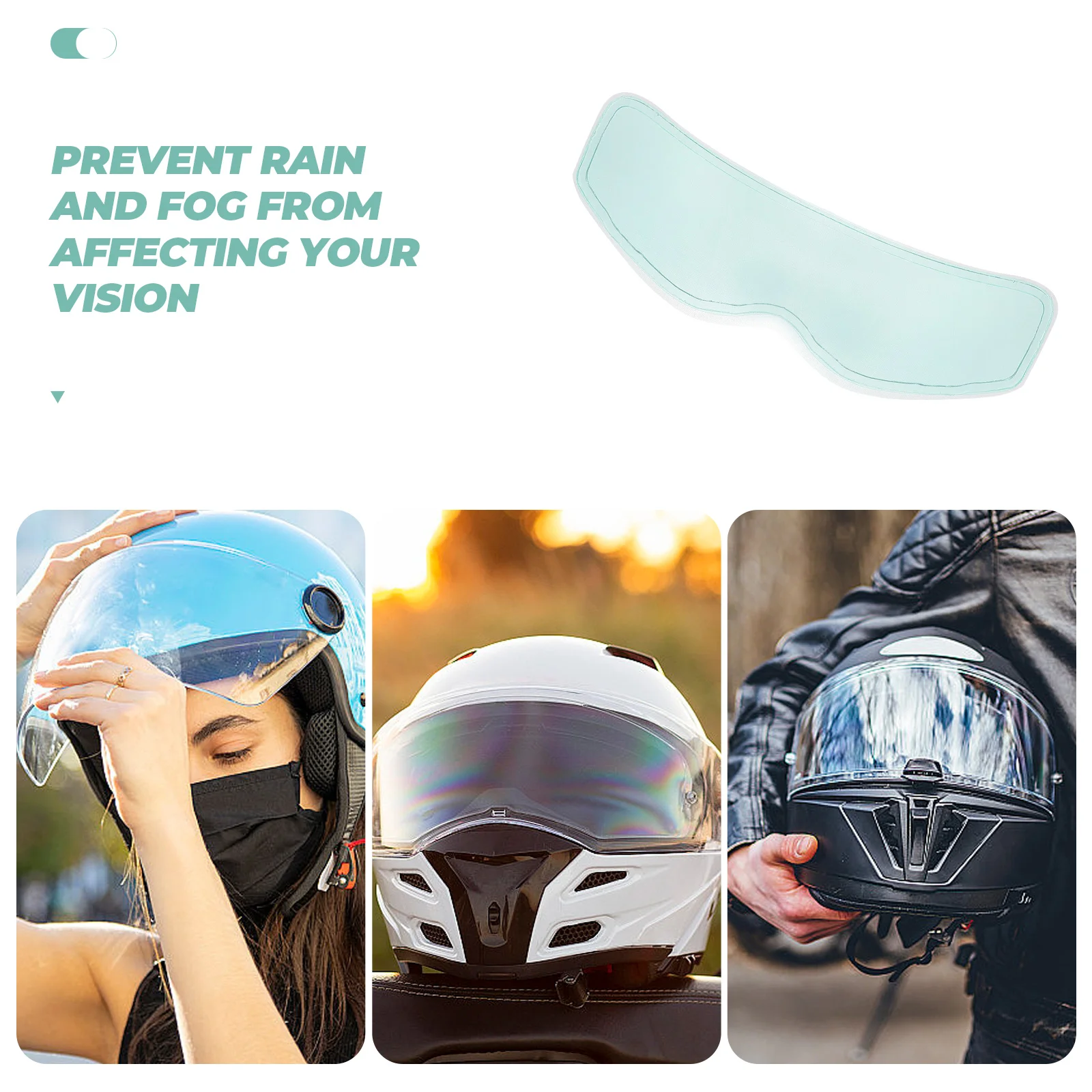 

Film Motorcycle Covers Cycling Rain Lens Films Replacement Clear Materials Easy Install Compatible