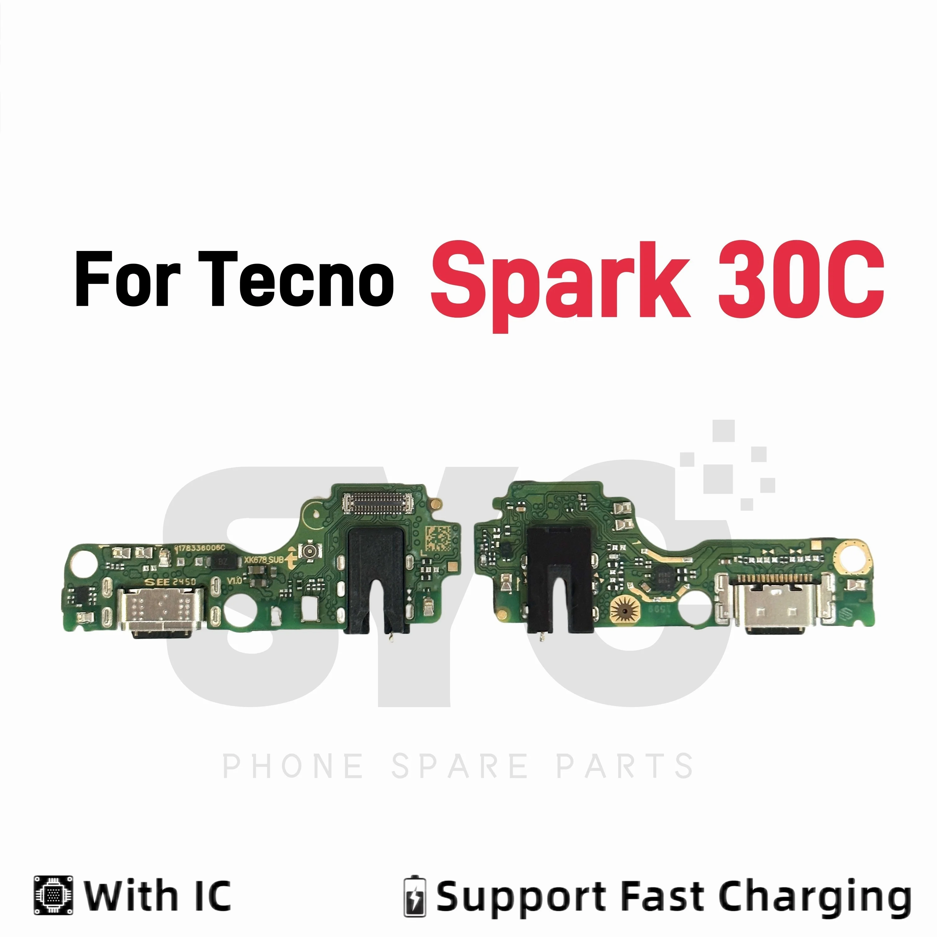

SYC Good quality For Infinix Tecno Spark 30C USB Charging Port Dock Connector Flex Cable