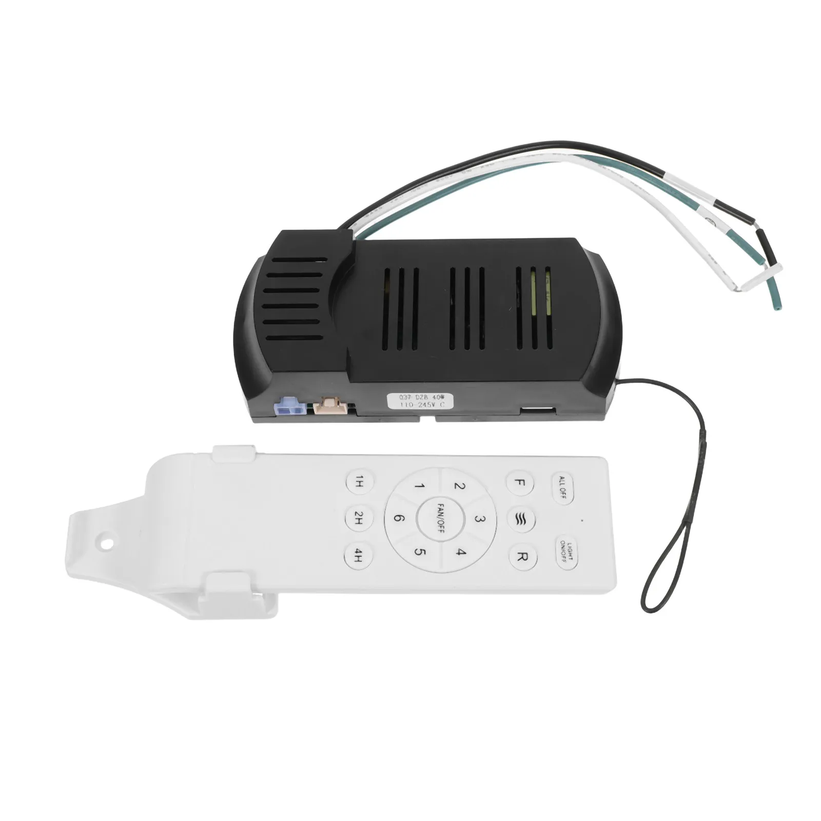 1Set Wireless Ceiling Fan Remote Replacement Dc Motor Controller Fan Lamp Control Kit Light on Off 6 Speed Timing 32W