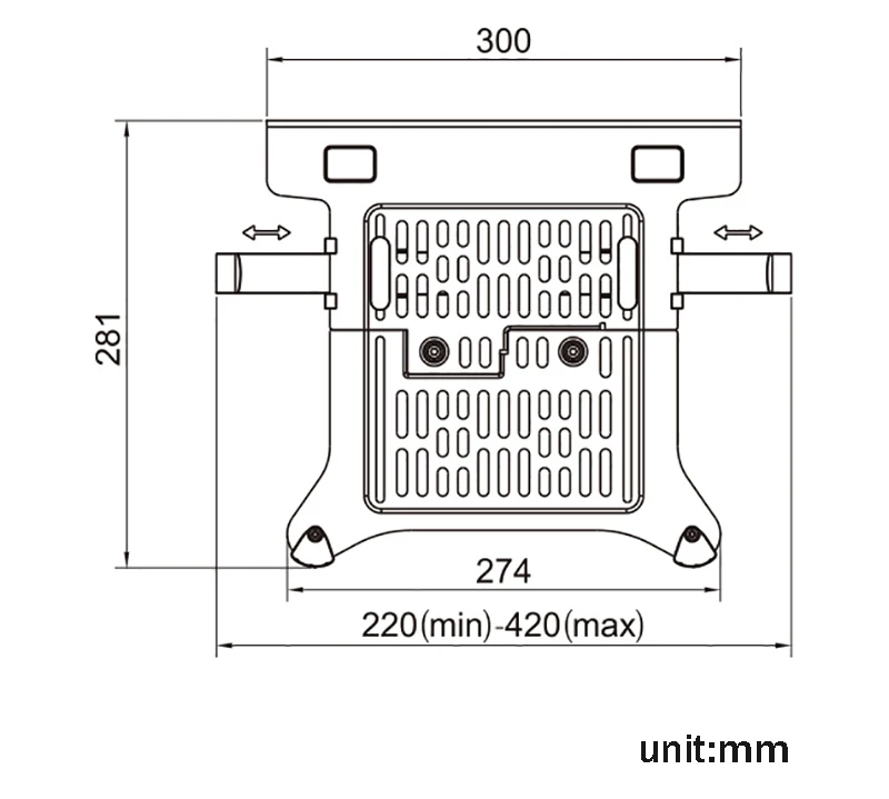 Loctek NSC105 Soporte Portátil Ajustable 10,1"-17,3" para Notebook - imagen 5