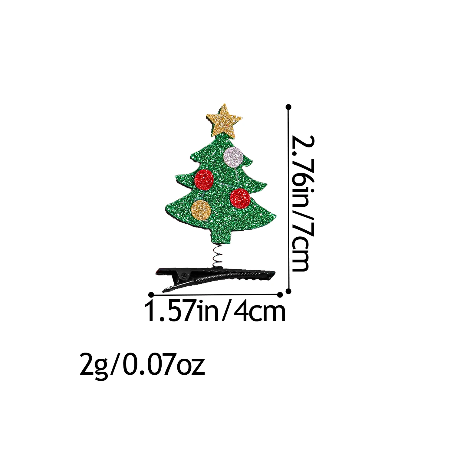 8/24pcs Santa Claus Christmas Tree Christmas Hat Snowflake Gift Elk Christmas Tree Spring Hair Clip For Girls Hair Accessories