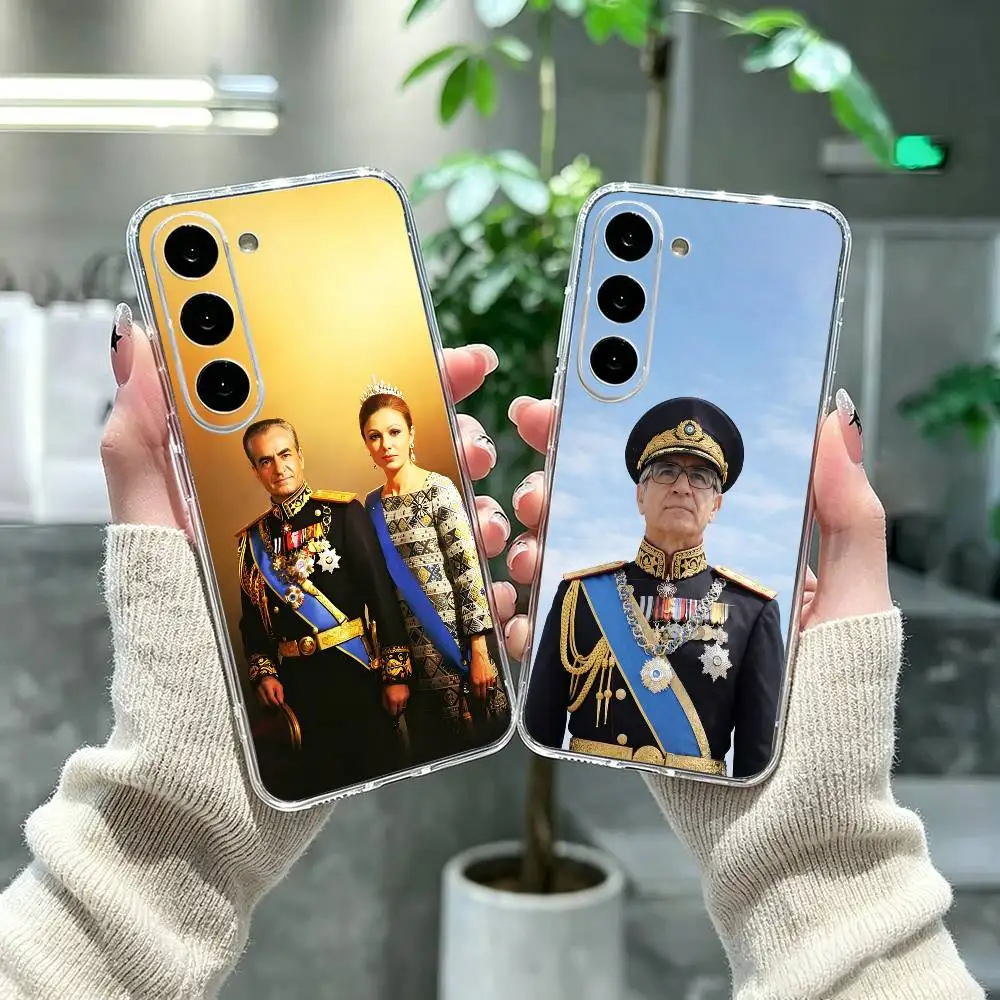 Mohammad Reza P-Pahlavi Iran Clear Hard Phone Case For Samsung A71, A70, A52, A51, A40, A30,Transparent Cover