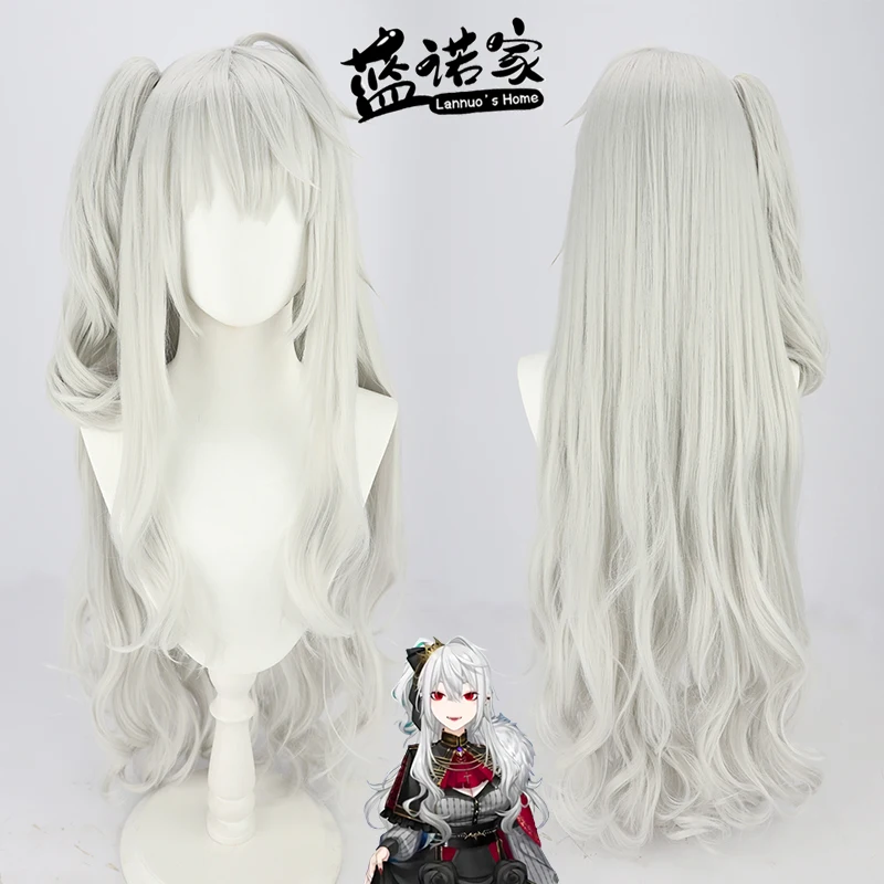 NIJISANJI Virtual YouTube Vtuber Kuzuha Cosplay Wig Halloween Carnival Party Props Synthetic Hair Heat Resistant Fiber + Wig Cap