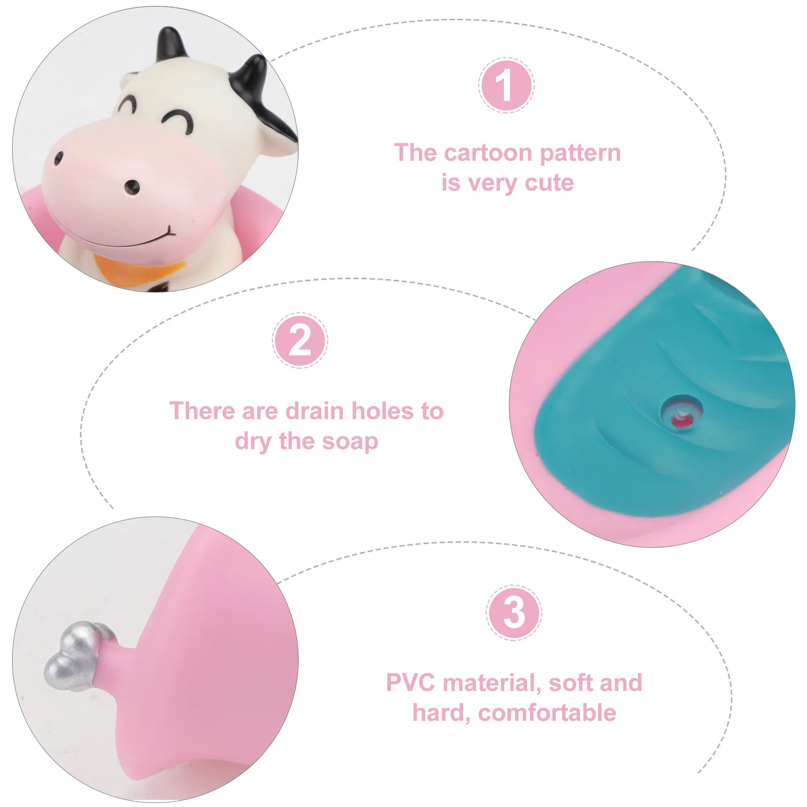 

1Pcs Funny Cartoon Soap Holder Lightweight Compact Design Bright Color Practical Storage for Toilet and Bath Soap Box