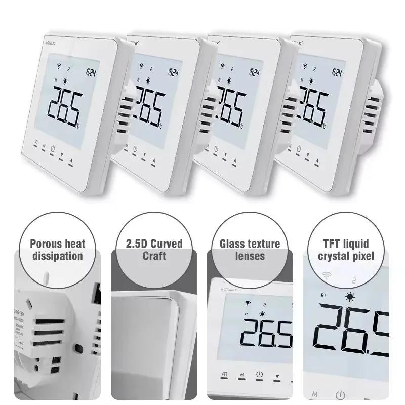 Imagem -03 - Tuya Piso Inteligente Aquecimento Termostato Wifi para Sala de Água Controle Remoto Temperatura Google Casa Aleax