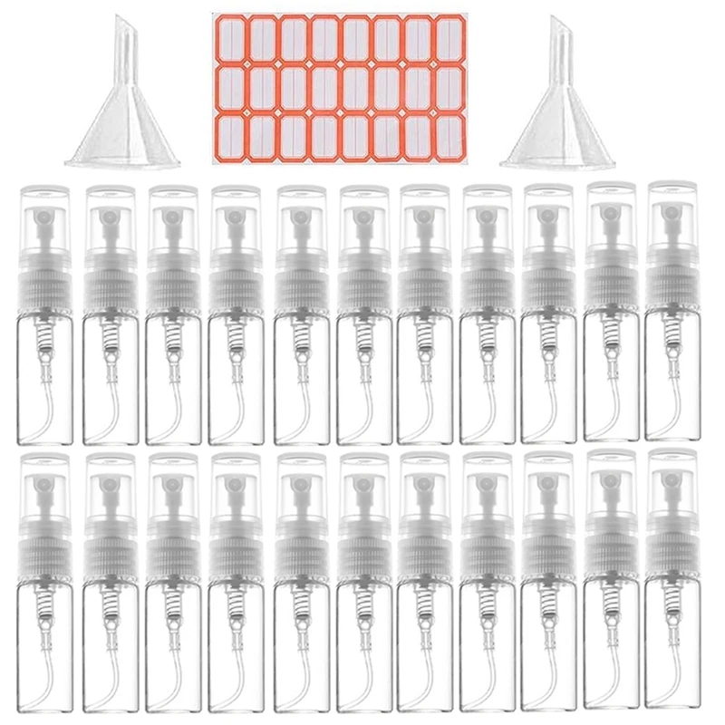 

120Pcs 3ML Spray Bottle Small Cosmetic Packing Atomizer Atomizing Spray Liquid Container For Travel