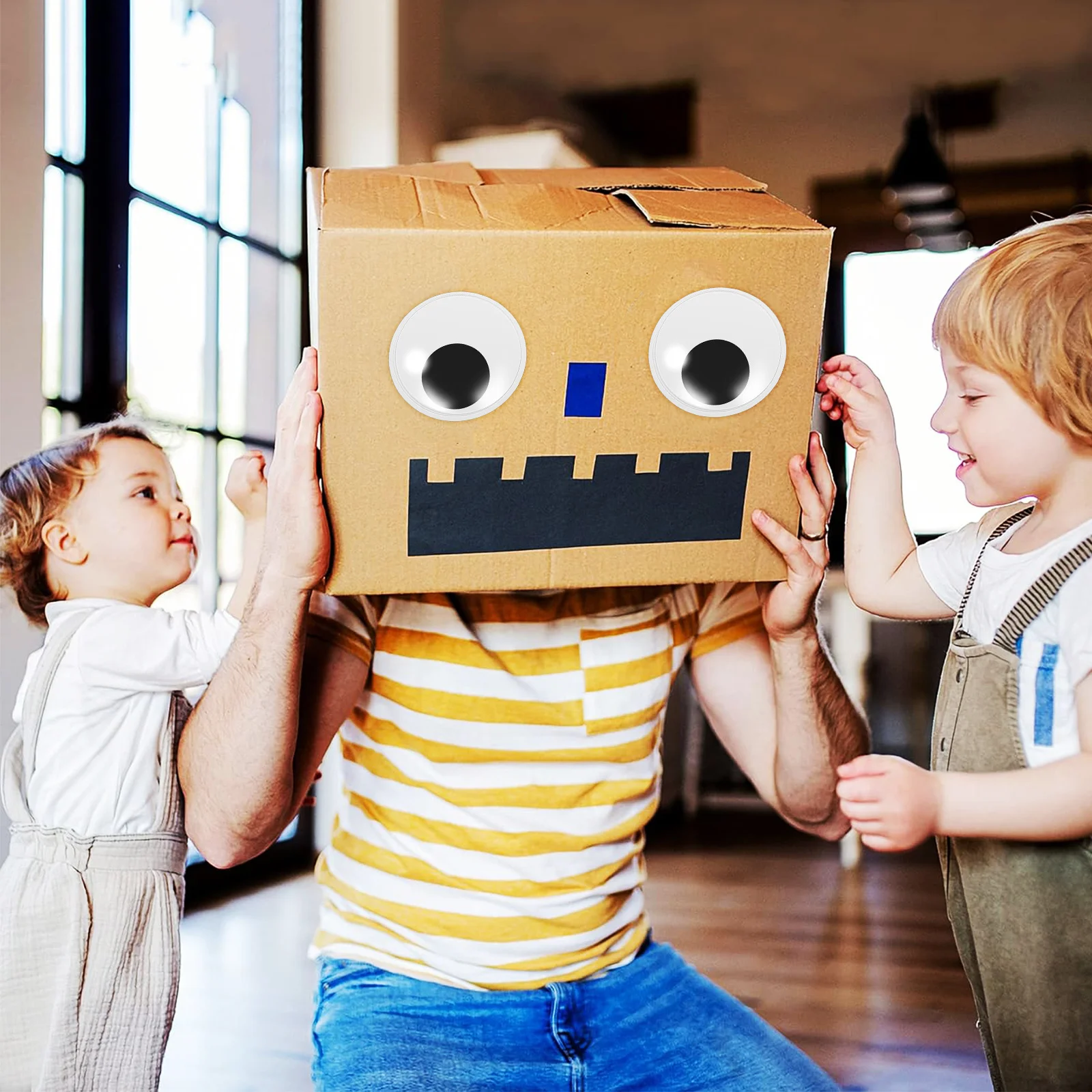 

6 pcs Adhesive Googly 3 Sizes Safety For Crocheting Craft Eyes For Diy Stuffed Animals Crochet Projects Fake Safety Eyes