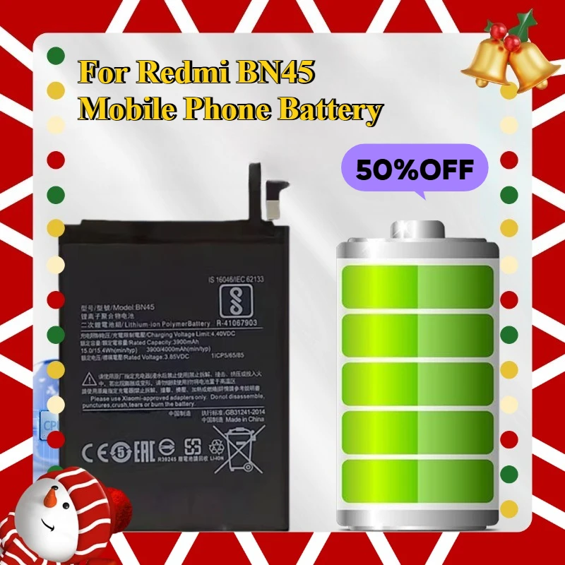 

For Redmi BN45 Mobile Phone Battery Board Note5/MEC7S/MEE7S/MET7S Mobile Phone Lithium Battery
