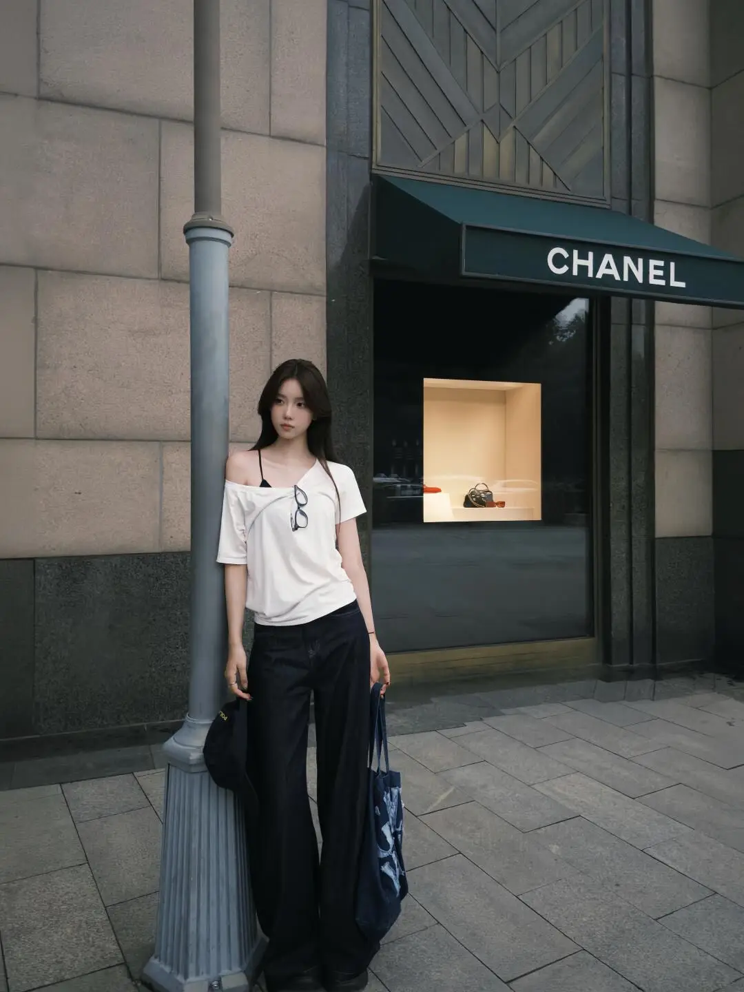 

Off Shoulder T-Shirt American Style Womens Tee Top Women Detail Bow Solid Design Black Fashion Stitch Crop Short Sleeve Basic GF