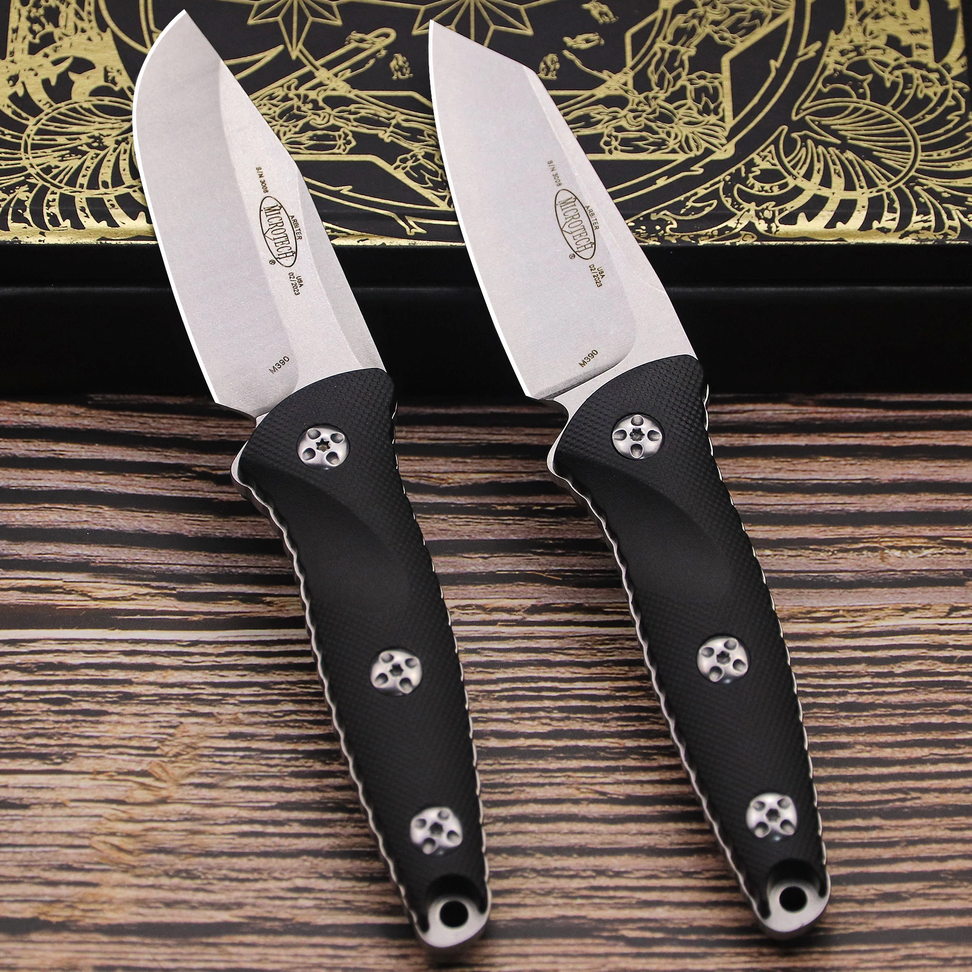 USA M390 outdoor hunting knife + scabbard, all-in-one jungle hunting knife, outdoor EDC survival knife - view 3