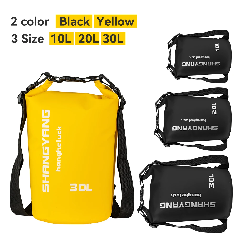 

Водонепроницаемая уличная сумка из сухого мешка из ПВХ 10л 20л 30л для дайвинга, плавания, пешего туризма, вождения, дорожные комплекты, мотоциклетная сумка, сумка на плечо