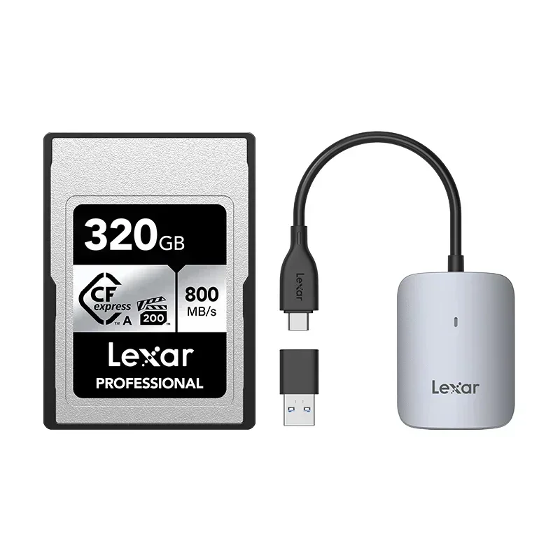 Lexar CFexpress Type A Card 160GB/320GB Memory Cards VPG200 8K Ultra HD Recording Read 800MB/s SILVER Type A for Sony FX3/A7IV