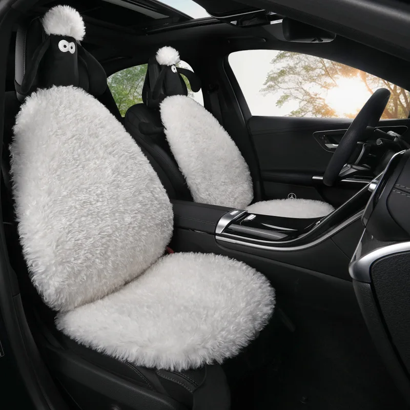 

Зимний теплый роскошный шерстяной бархатный утолщенный чехол на сиденье, универсальный плюшевый чехол на автомобильное сиденье, удобные меховые чехлы на сиденья, автомобильная подушка