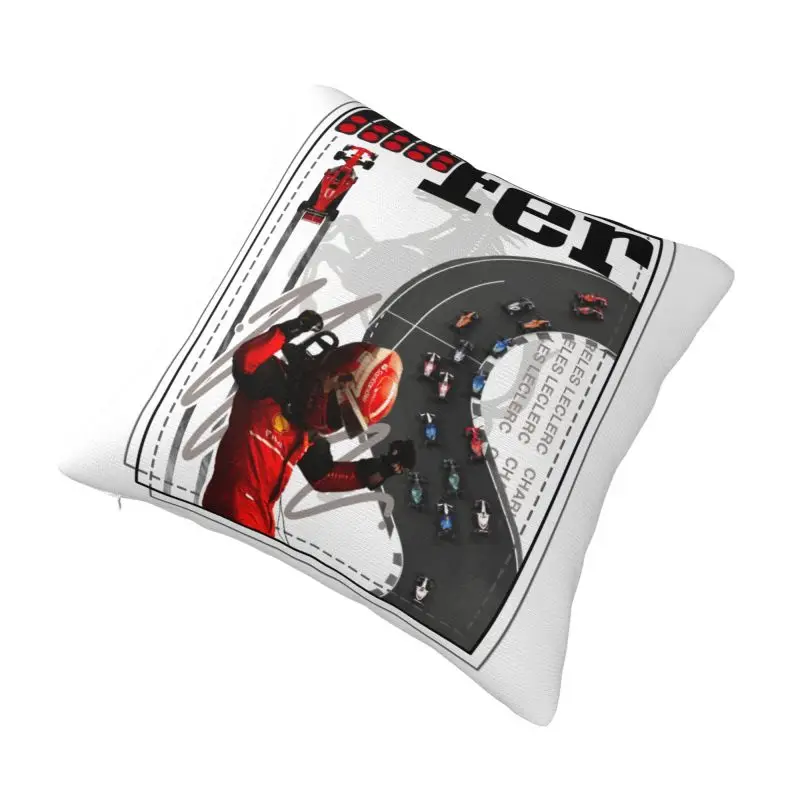 Custom Modern LEC16 Racing Driver Rising Star Sofa Cushion Cover Soft Motorsports Pillow Case