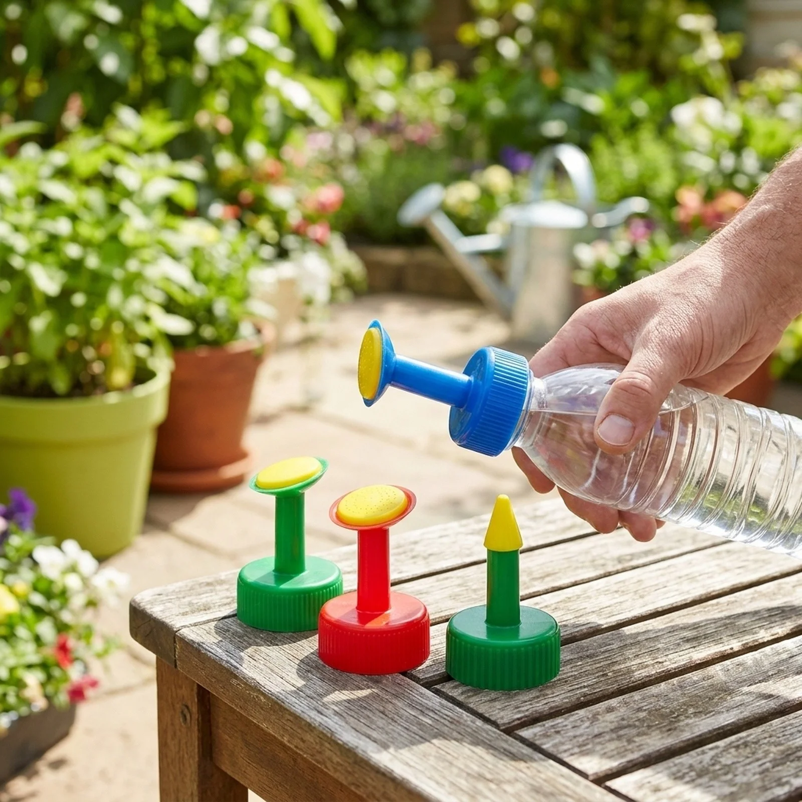 4 Unit 30mm for calibre Garden For Bottle Sprinkler Nozzle for Mist Watering Head with Compatibility up to for 3l Plastic For
