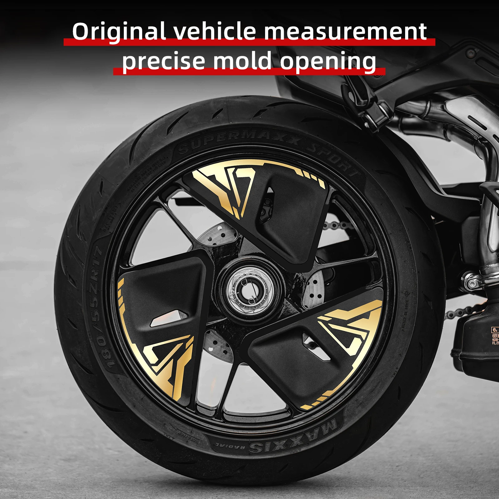 Suitable for CFMOTO 750SR-S Rim Reflective Decals 3M Residue-Free Easy-Install High-Density Vinyl Anti-Scratch Mod Parts