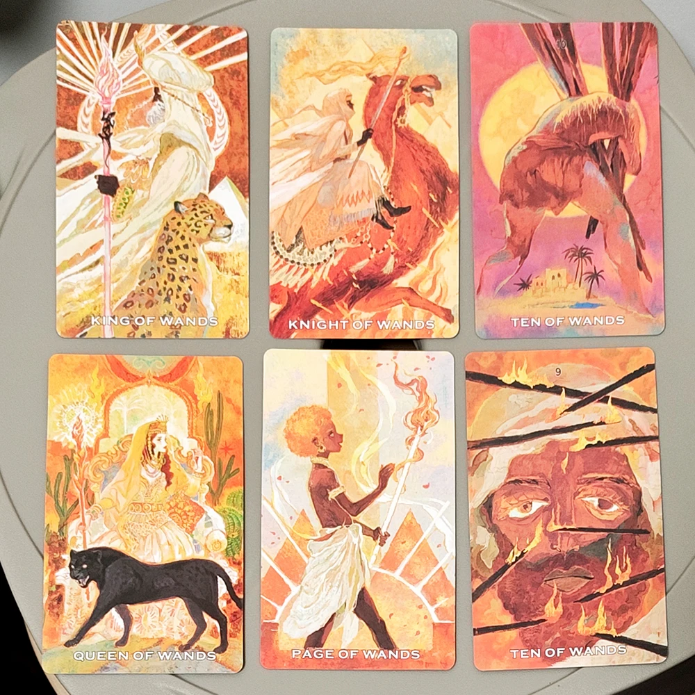 10,3 * 6 cm The Whisper of Stars and Garden Tarot Deck 78 Stück Cartoon-Tarotkarten basierend auf Rider Waite System