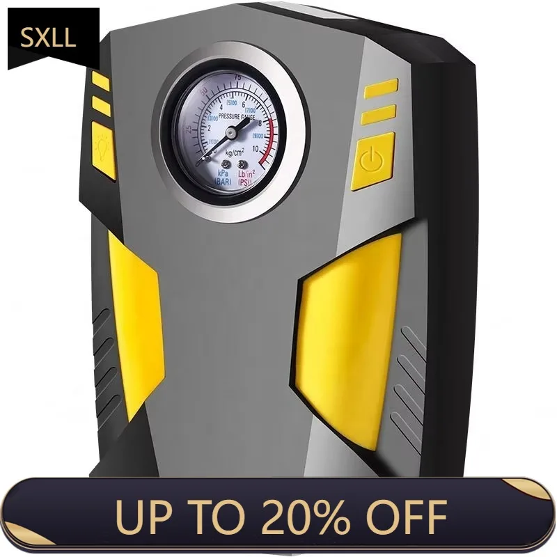 

SXLL Car Tire Inflator Portable Electric Air Pump Car Air Pump Ball Motorcycle Bicycle