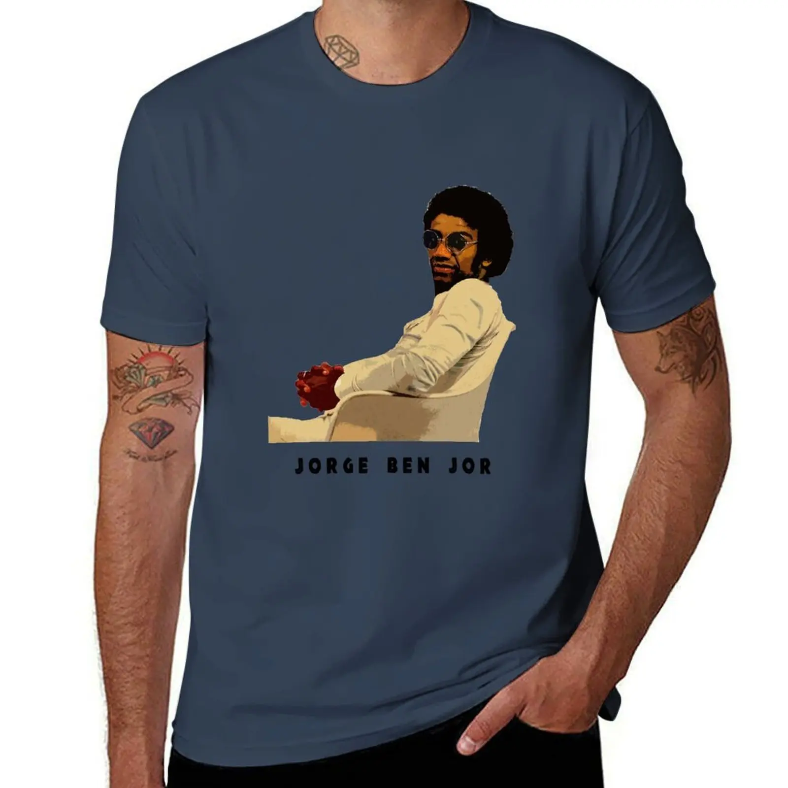 

Jorge Ben Jor original design T-Shirt man t shirt summer cotton t shirt pack T-Shirt
