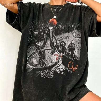 OG Anunoby Pure Cotton Unisex Graphics Shirt Tee 2026 Summer New Fashion T Shirt Men's Knicks Basketball Retro T Shirt