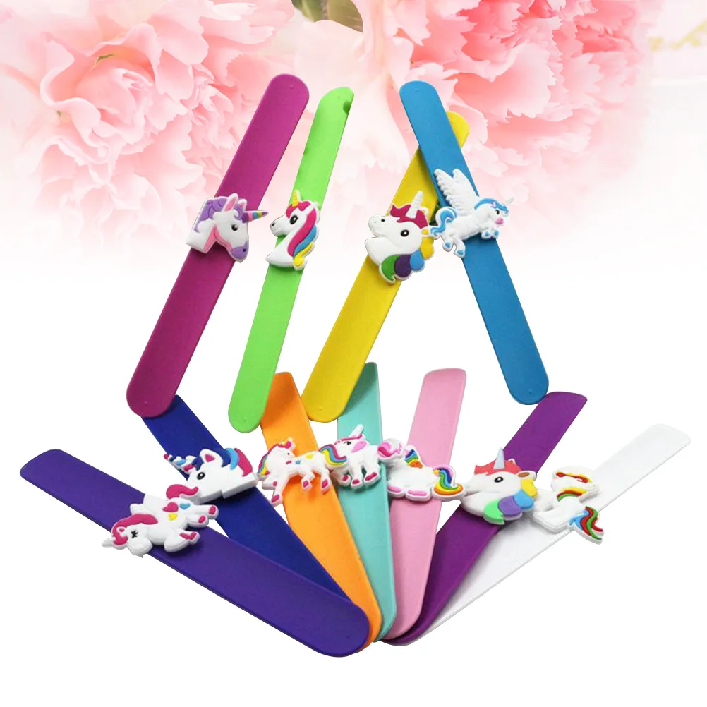 

6Pcs Fun Slap Bracelet Silicone Based Flexible Wristband for Festivals Carnivals Classroom Incentives Party Favors Unisex