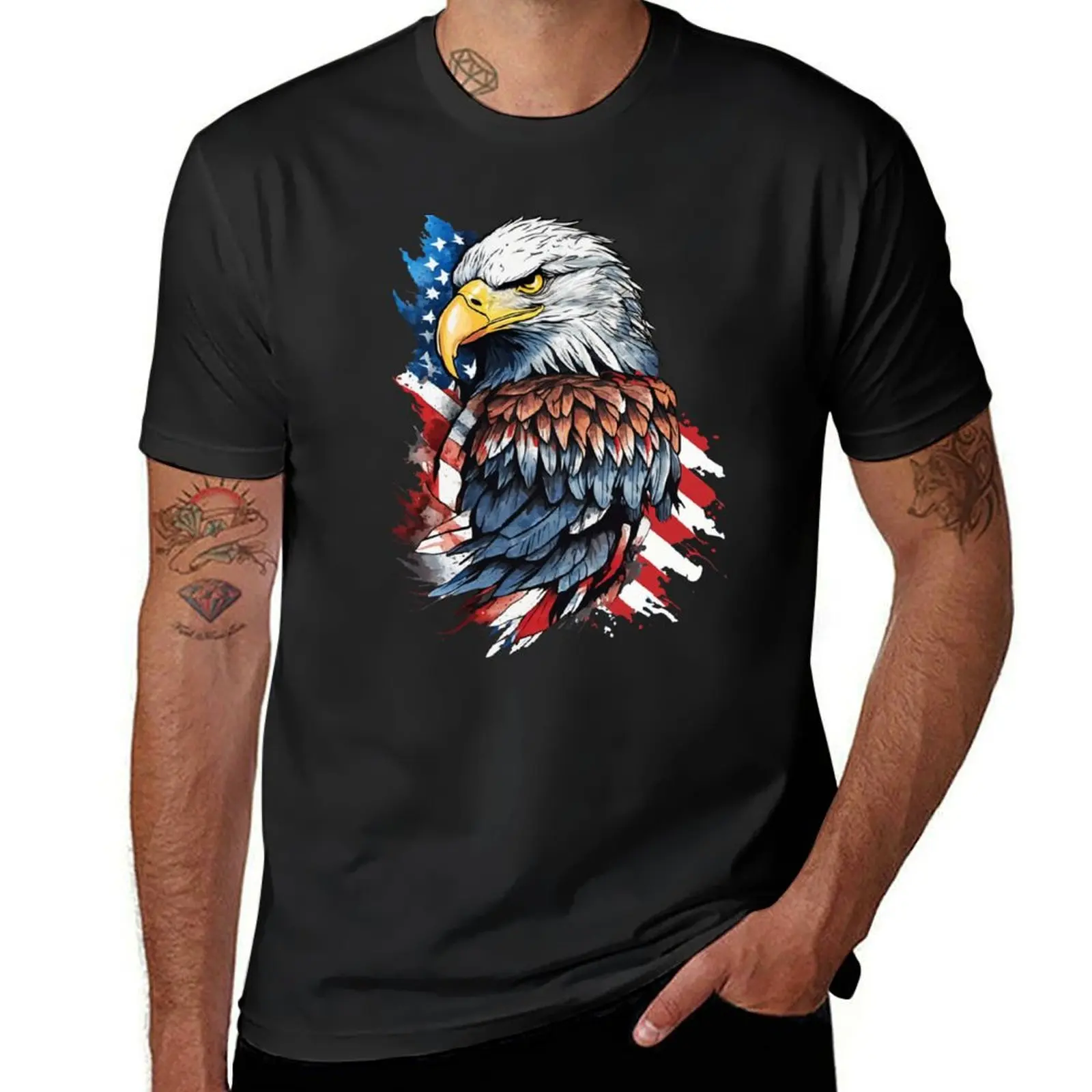 American Bald Eagle T-Shirt quick-drying tops t shirt men