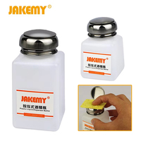 JAKEMY 100/200ML Plastic Liquid Dispenser Empty Alcohol Press Bottle Container for Mobile Phone Computer PC Repair Clean Tools