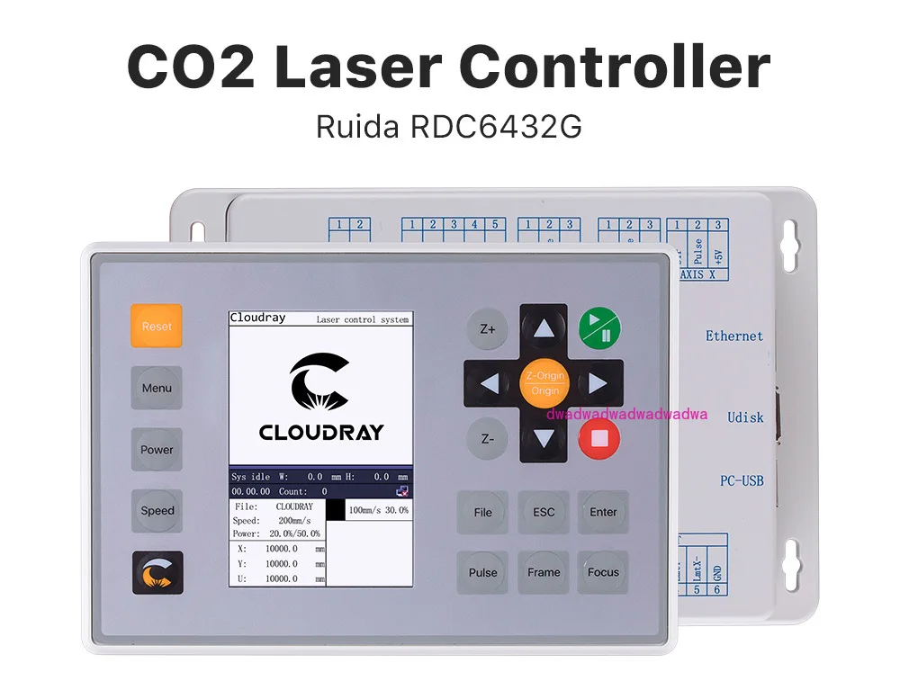 Ruida RDC6432 CO2ระบบควบคุมเลเซอร์สำหรับเปลี่ยนเลเซอร์เครื่องตัดแกะสลัก AWC708S Ruida 6442S Ruida leetro