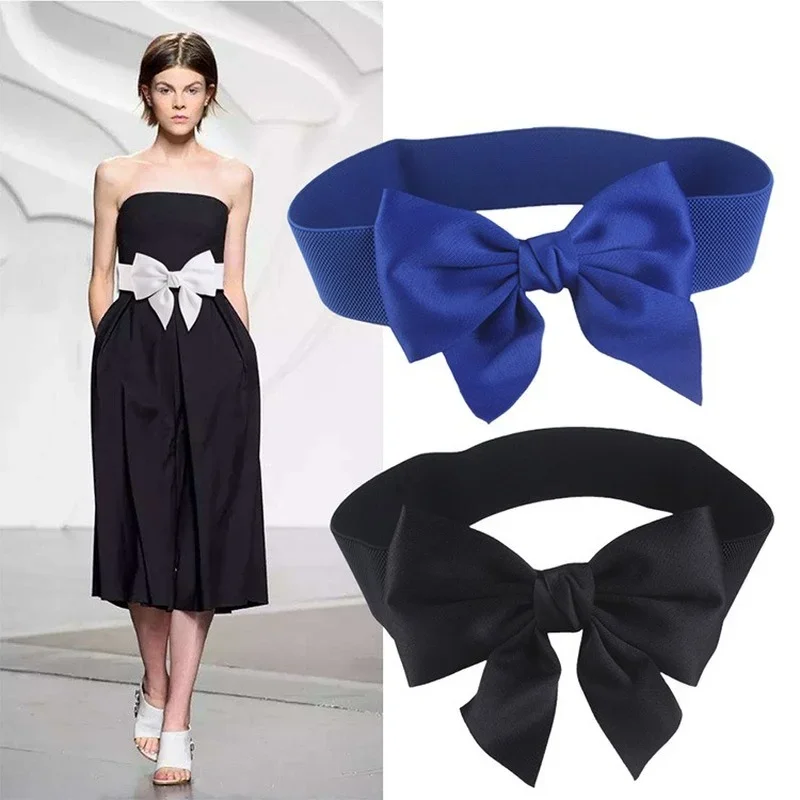 

Women Bowknot Lace Up Belt New Belts Longer Wide Bind Waistband Ties Bow Ladies Dress Decoration Fashion All-match Accessories