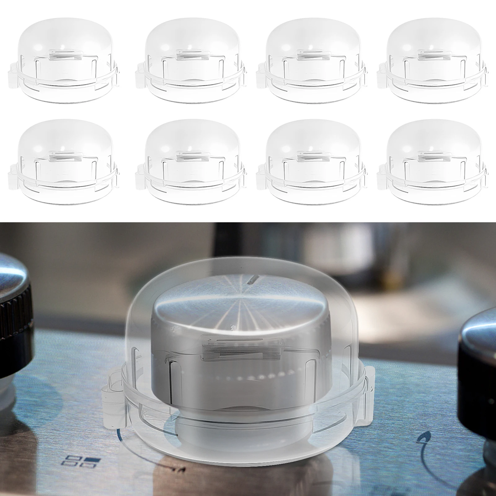 غطاء أمان بمقبض الموقد لسلامة الأطفال، غطاء أزرار لطباخ الغاز الطبيعي، أداة حماية مفتاح المطبخ لسلامة الأطفال والحيوانات الأليفة