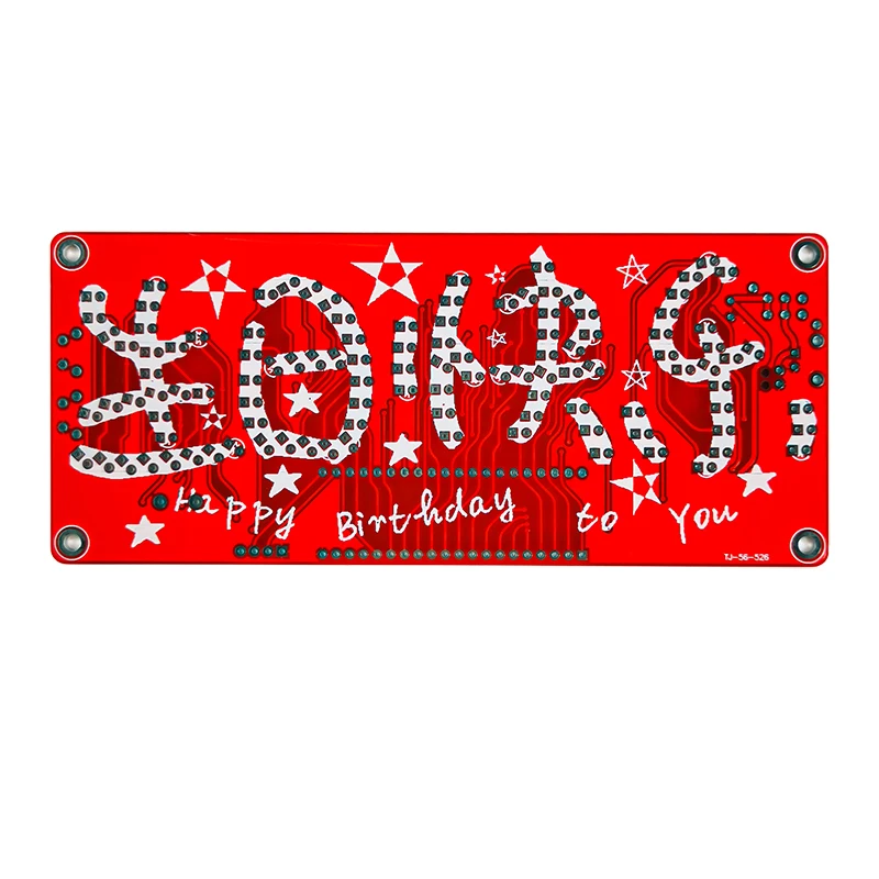 51 Microcontroller Happy Birthday DIY Kit Music LED Blinking Lights Weldring Practice Circuit Board