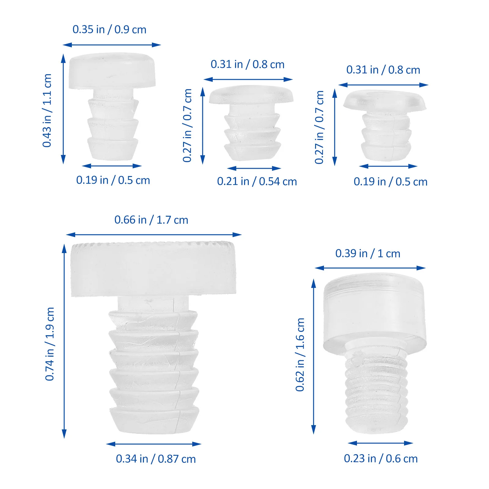 150 قطعة مصدات سيليكون مصدات طاولة شفافة مع جذع لباب خزانة سطح المكتب مضاد للانزلاق للحد من الضوضاء الأثاث #2